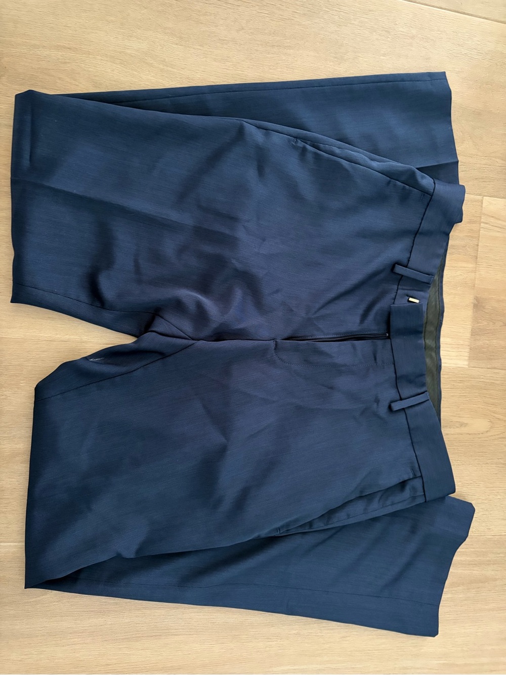 Kenneth Cole Reaction Navy Flat-Front Dress Shorts